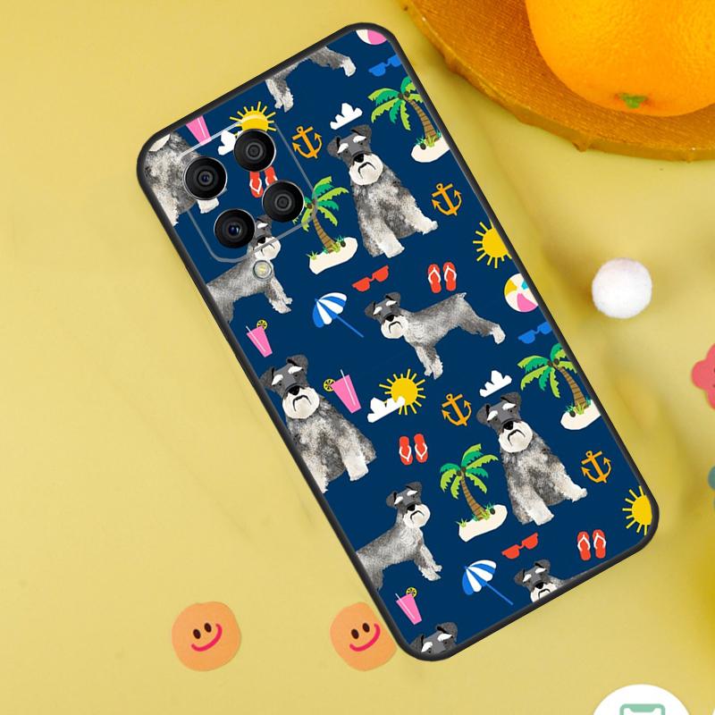 Lovely Dogs Schnauzer Case For Samsung Galaxy M15 M35 M55 M11 M14 M34 M54 M31 M13 M53 M51 M12 M32 M52 M16 M36 M56