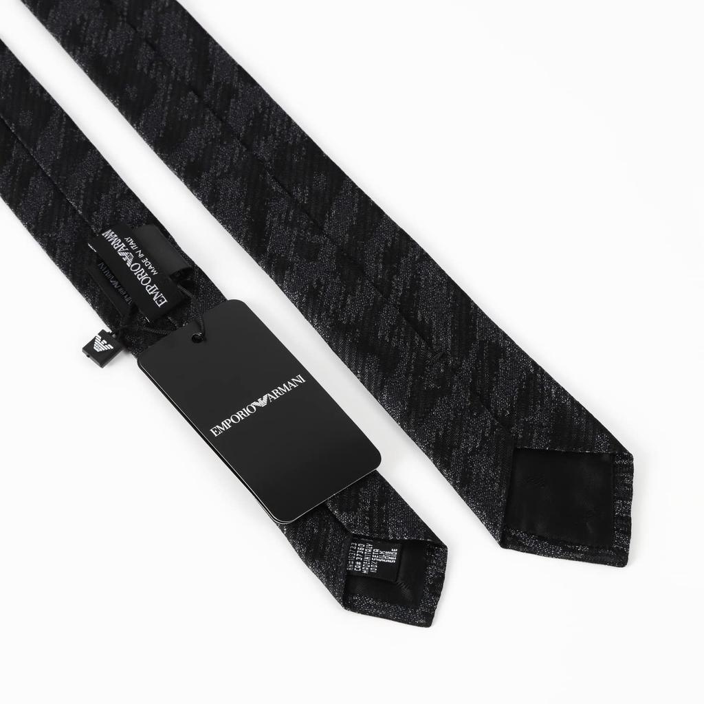 EMPORIO ARMANI Narrow Gift EA67 Tie, (EA67-17 Black, 9A650-00020) [Used]