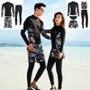 Fruitry Women 5 Piece Rash Guard Set Swimwear Jacket