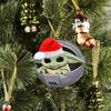 Baby Adorable Cartoon Yoda Santa Holiday Decoration Perfect For Trees Christmas