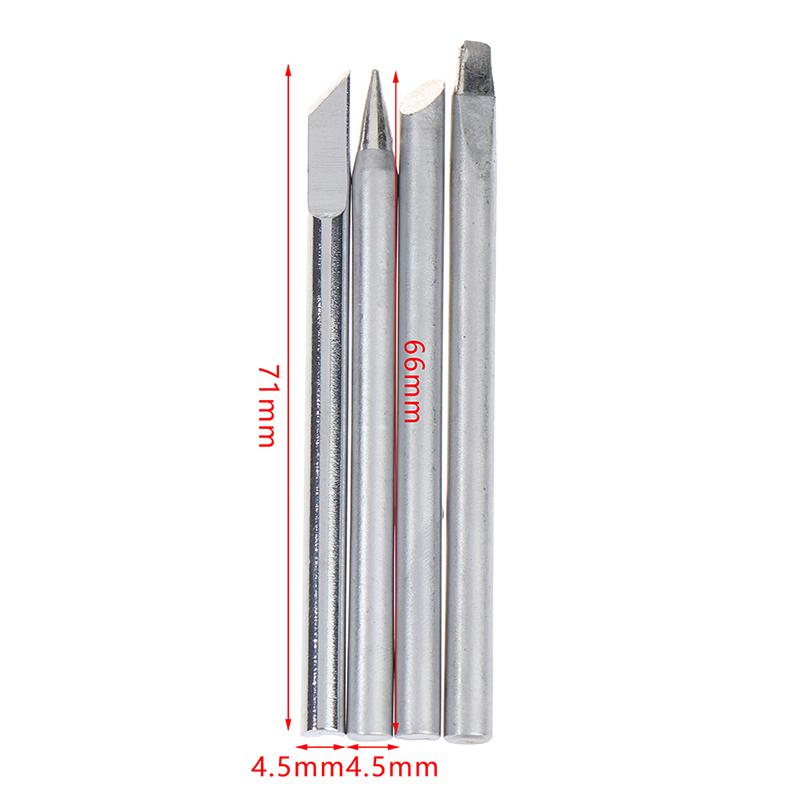 4Pcs/Set Soldering Iron Tip For External Heat Soldering Irons Copper Head Tool