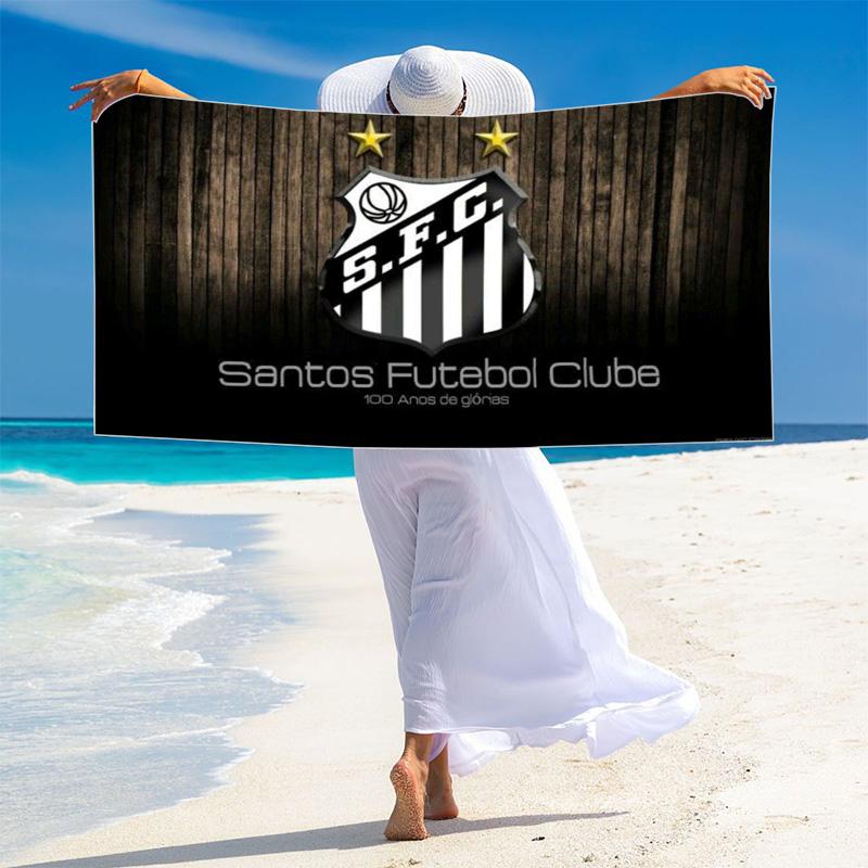 Santos FC Art Print Beach Towel, Large Soft Quick Dry Towel for Beach Camping Swimming