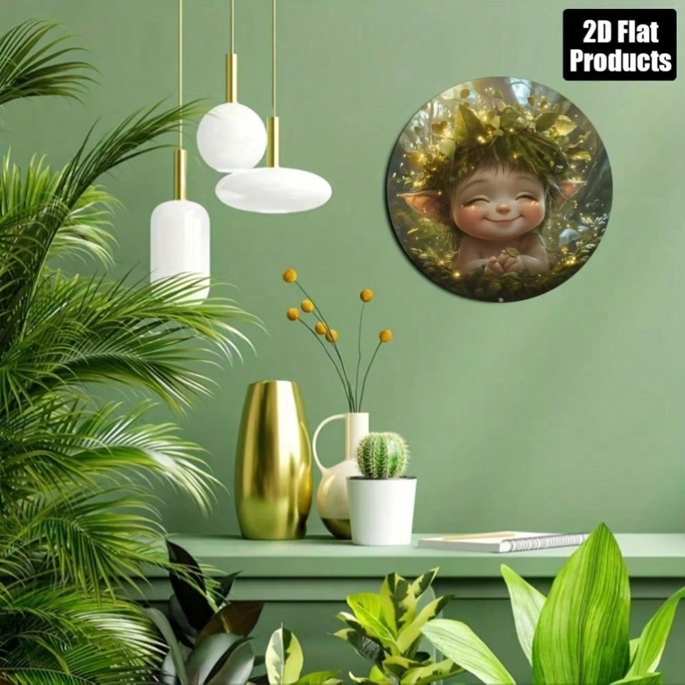 Vintage Metal Wall Art Fairy Lights Home Decor Sign For Bedroom Living Room