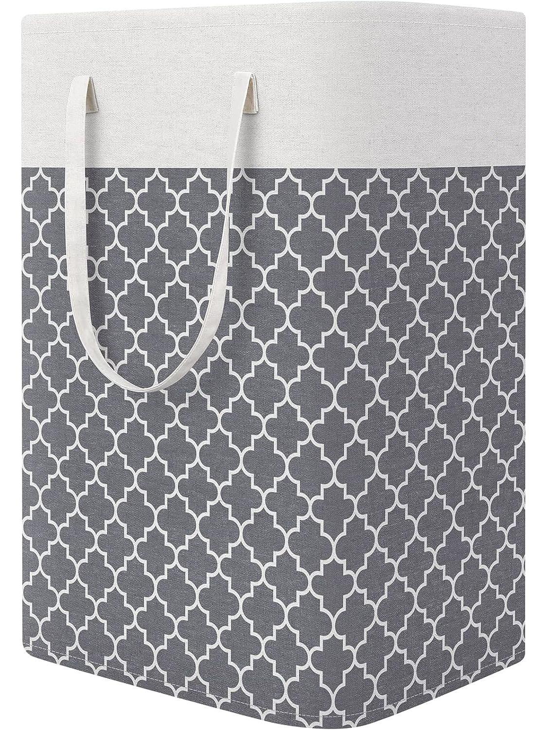 

Складная полосатая влагостойкая корзина для белья и хранения игрушек 40x30x60 cm