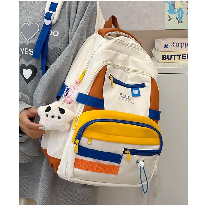 A Large-capacity Forest-themed Versatile Backpack for Girls, A Travel Backpack for Junior and Senior High School Students