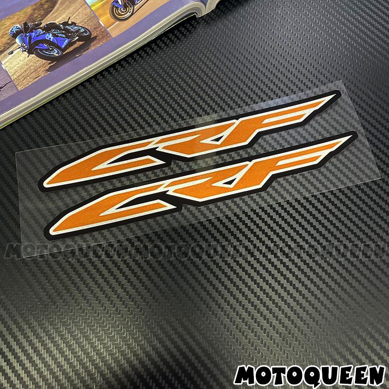 

For Honda CRF 250F 250L 300L 450X 450R 1100 CRF450 Motorcycle Fairing Body Side Emblem Logo Decor Reflective Decals Stickers Length 20CM