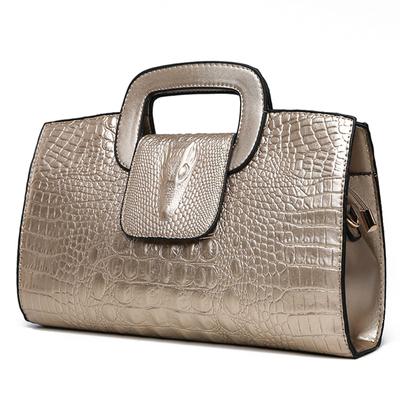 2024 Luxury Handbag Women Bags Designer PU Leather Tote Bags Girls Fashion Crocodile Pattern Shoulder Bag Black High Quality Handbags