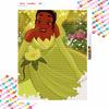 Disney Diamond Painting 5D DIY Tiana Diamond Painting Art Diamond Painting Kit Adult/Beginner Gift Idea Home Decor
