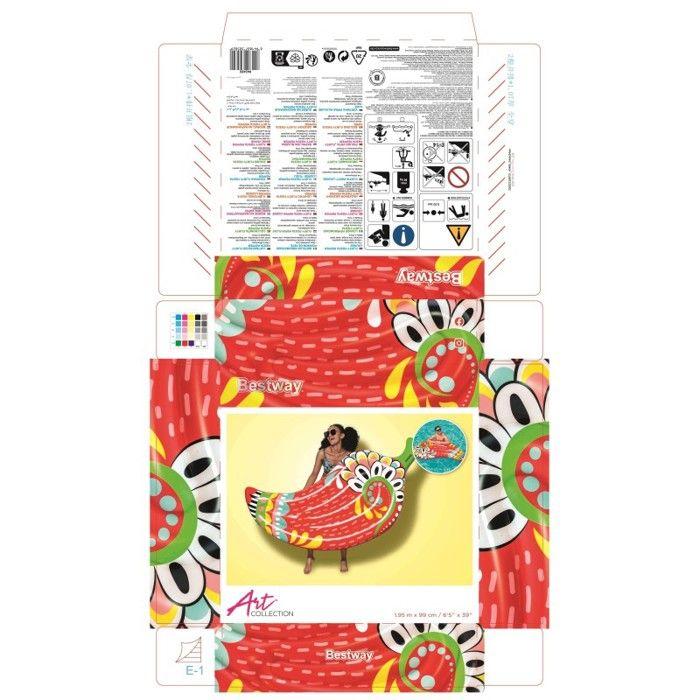 BESTWAY Bestway Matelas gonflable Fiesta Pepper 195 x 99 cm