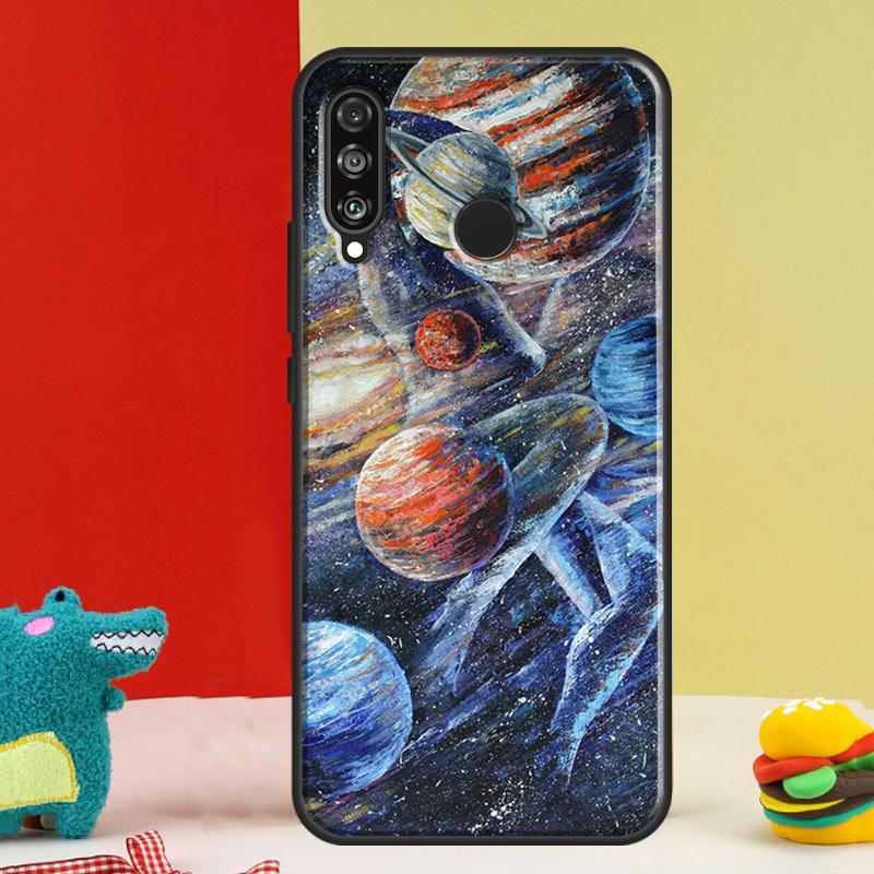 Moon Stars Space For Huawei Nova 9 10 SE 12i 12s 11i 5T Y91 Y90 Y60 Y70 Y72 Y61 P60 Pro P20 P30 P40 Lite Case