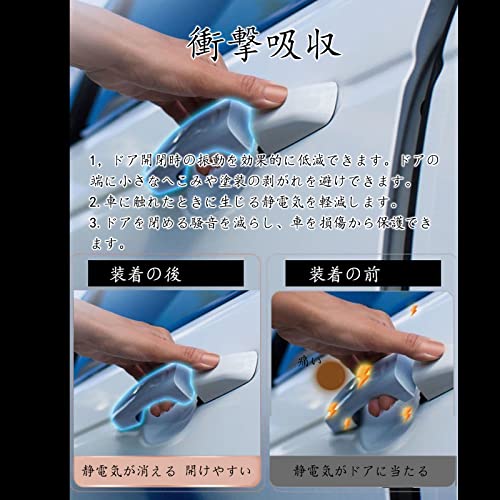 BAIYIUER Door Soundproof Shock Absorber, New CX-60 KH Series KH5P/KH3P/KH3R3P R4.9~, Car Door Shock Absorber, Protect Cushion, Absorber Gasket, S