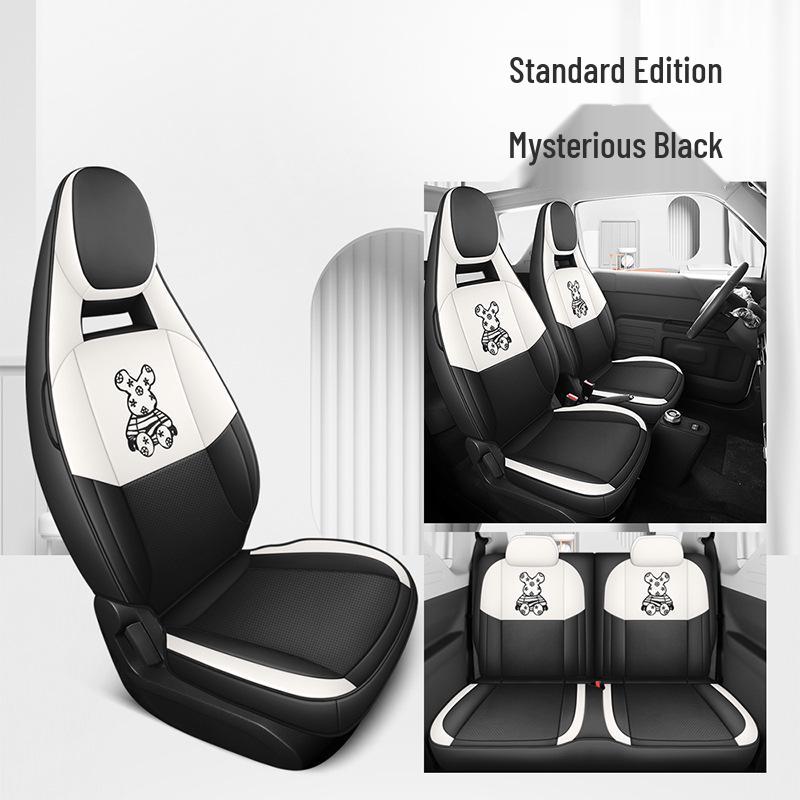 Panda MINI Car Seat Cover: Cartoon Full-Coverage Seat Cushion