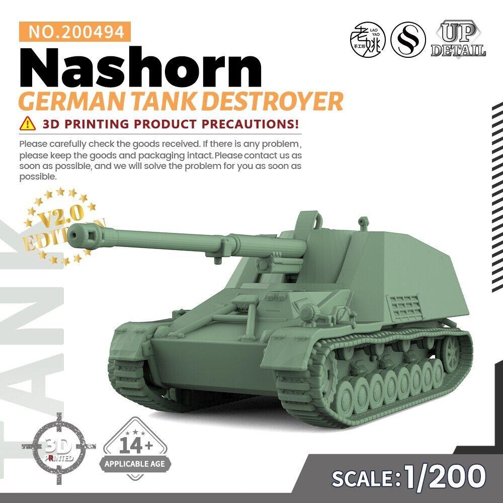 

SSMODEL 1/200 Набор военной модели Немецкая САУ Насхорн