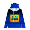 Dětská mikina Angry Geometry Dash pro chlapce Dívčí mikina Harajuku Streetwear Hip Hop Kawaii Cat Ear Pullover s kapucí
