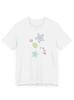Vintage Washed Pastel Kawaii Star Cute Colorful Doodle Swirl Print Y2K Cute Aesthetic Fan Gift Graphic T-shirt Women Printed Tee Summer Casual Fashion