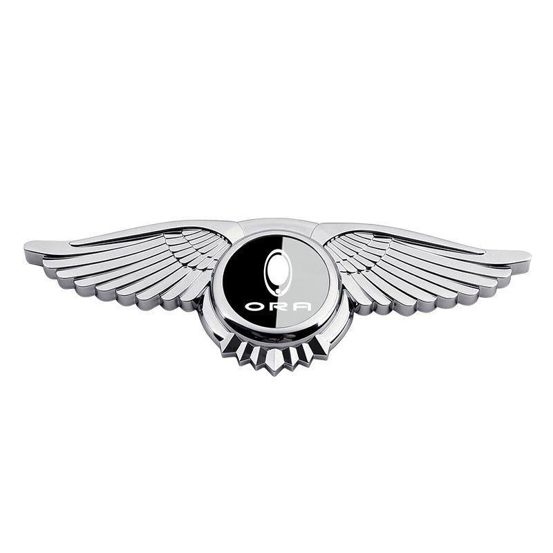 ORA Cat Series Car Emblem: Modified Engine Hood and Front Sticker for Good Cat, Lightning Cat, Black Cat, White Cat, GT, and Ballet Cat Models.