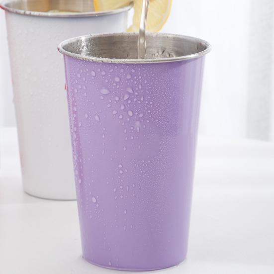 350/500ML Water Cup Shatterproof Unbreakable Stainless Steel Long Service Life Beer Cup Bar