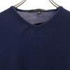ALESSANDRO DELL ACQUA Long Sleeve Knit 48 Navy System Sweater Women Used