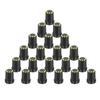 Uxcell 40pcs Shaft Hole Fit Knobs for Guitar Potentiometer for Chrome Finish 6mm/0.24-inch Knobs, Push-On Amps, Control, Yellow, Volume/Tone Control,