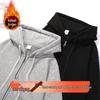 Autumn/Winter Hooded Cardigan: Unisex Thick Velvet, Versatile & Loose Fit Casual Jacket
