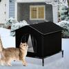 Waterproof Insulated Nest Outdoor Cat House with Elevated Base for Winter warm puppy Kitten Chicken Animal Outside patio