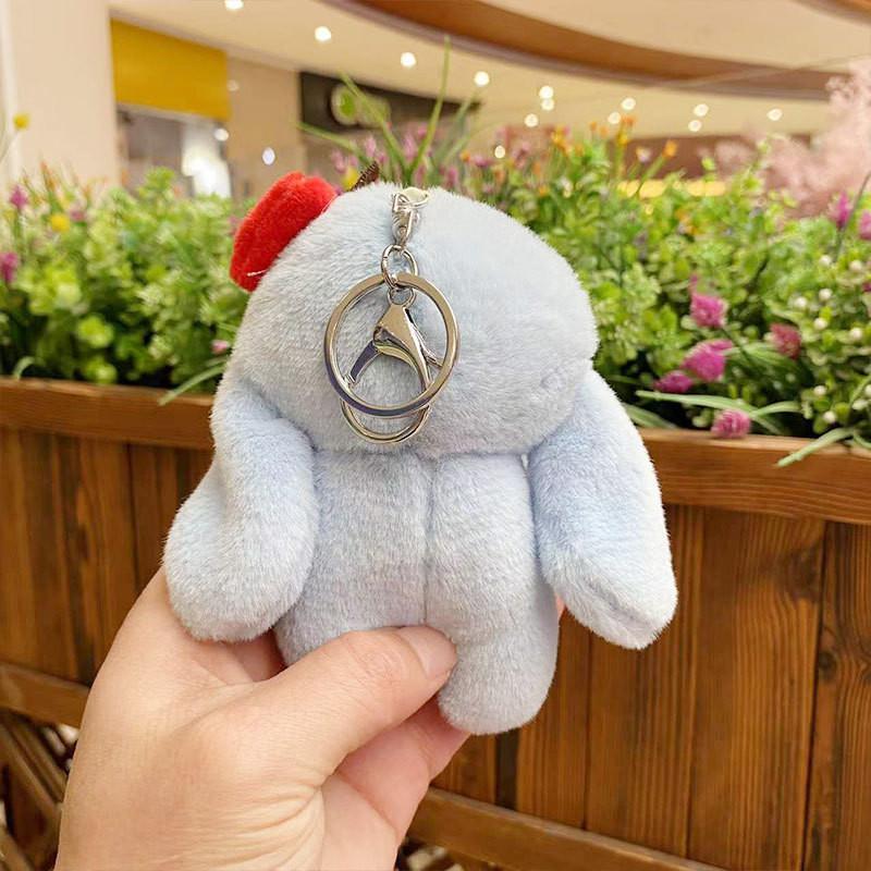Rabbit Lovely Strawberry Keychain Plush Toy Adorable Stuffed Animal Gift Idea
