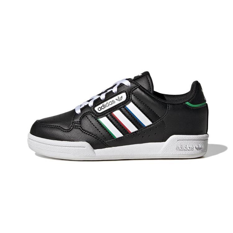 (PS) adidas Continental 80 Stripes Black White Kids GW6649 EU 29