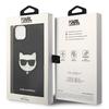 Karl Lagerfeld KLHCP14MSAPCHK iPhone 14 Plus / 15 Plus 6.7" Hardcase Black/black Saffiano Choupette Head Patch