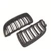 Carbon Fiber Front Hood Kidney Grille Compatible For BMW E90 323i 325xi 330i 328i 328xi 335i 335xi Pre-Facelift  Glossy Black