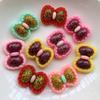12PCS  16*22MM Lovely Flower-shaped Flat Back Resin DIY Scrapbook Handmade Decorative Hairpins, Wedding Accessories, Etc