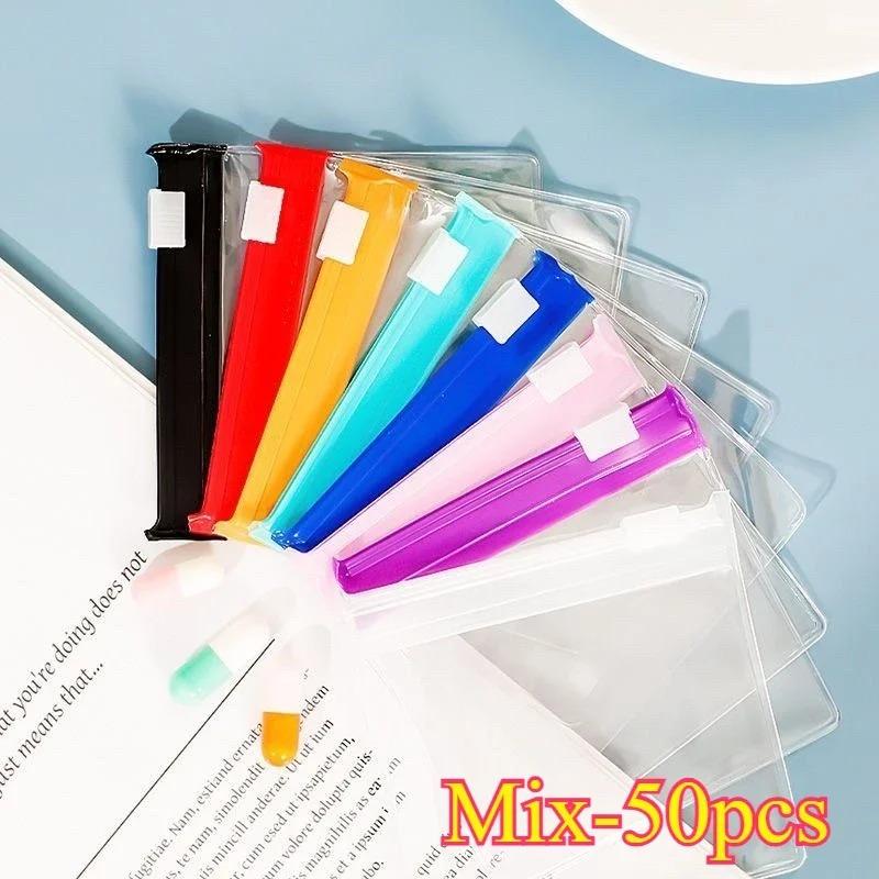 10-300pcs Clear Earring Bags Pill Waterproof Bags Thickened Reusable Storage Pouch for Jewelry Rings Necklace Bracelet