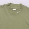 Nike Solid Color Logo Print Crew Neck Long Sleeve T-Shirt Men Tops Dark-Green DX5869-386