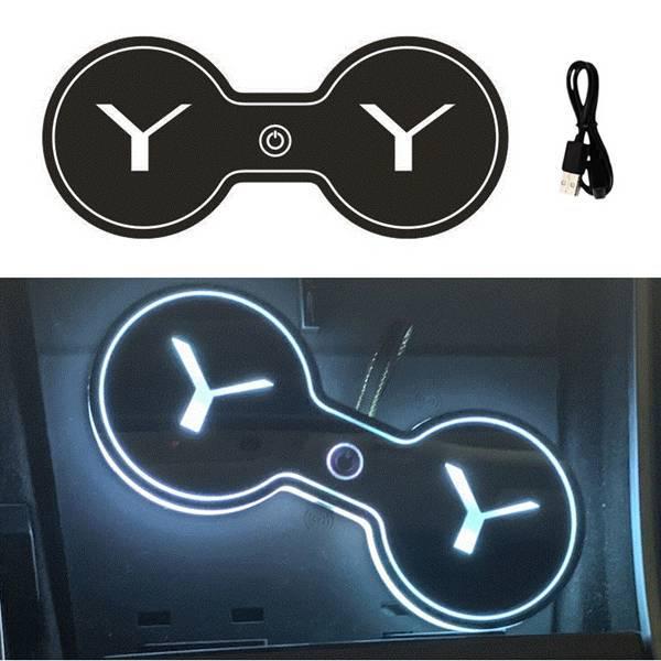 Tesla Model 3/Y RGB Luminous Cup Holder Pad Ambient Light None