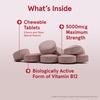 Vegan Methyl B-12, Maximum Strength, Cherry, 5,000 mcg, 60 Chewable Tablets