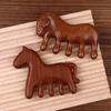 Sandalwood Horse Meridian Massage Comb Hair Comb Scalp Relax Acupoint Massager Portable Wooden Handle Comb Anti-static Styling