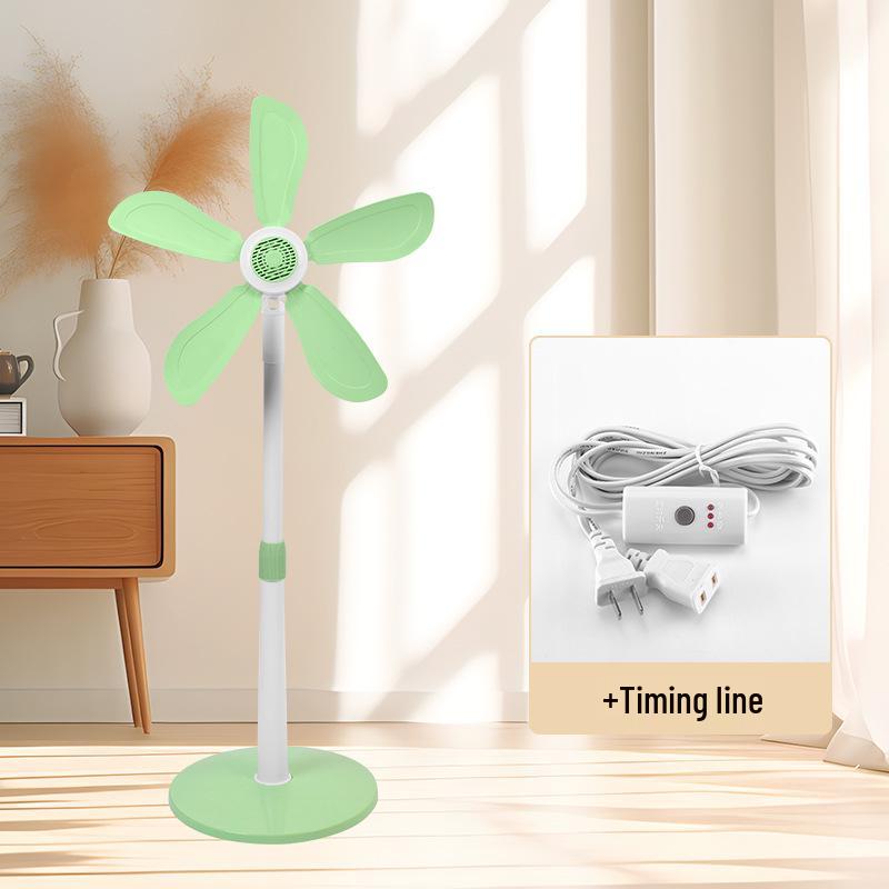 Quiet Small Electric Floor Fan with Soft Blades for Bedroom, Dorm, or Rental