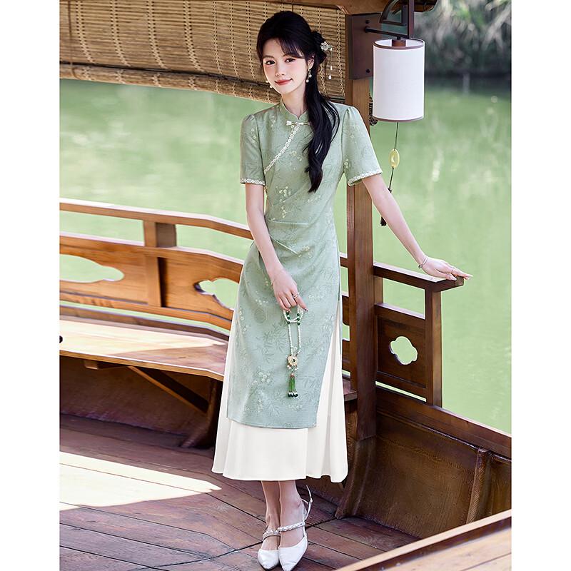 Elegant New Chinese Style A-Line Summer Dress