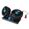 Double Head Car Fan 12V Dashboard Fans 360 Degree Rotatable Seat Fans for Car SUVs RV