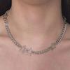 Star element yk niche design versatile Spice Girl pentagram hollow chain Spice Girl necklace collarbone chain necklace