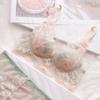Underwear Women's Small Breasts Gather Autumn and Winter Thickened Rimless Lace Bra Set To Close Sub-breasts Anti-sagging Internet Celebrity Bra
