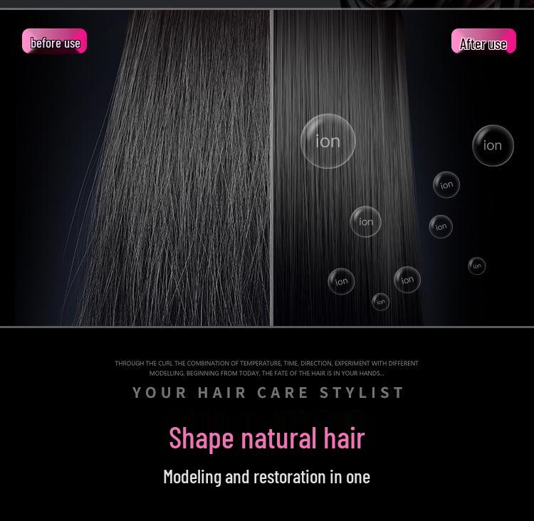 Dual-Function Straightener and Curler with Temperature Control