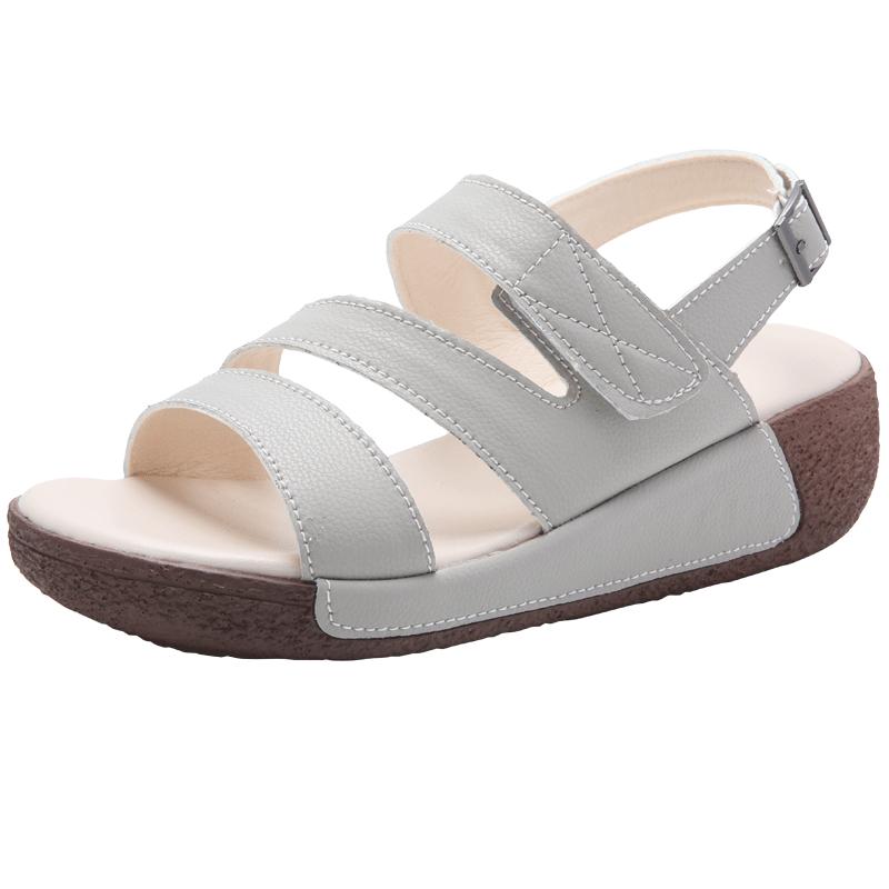 Fashion plus size 44 Women's Summer Fashionable Soft Bottom Sandals EVA Outsole Increased Height Platform Slippers Shoe For Outdoor Wear