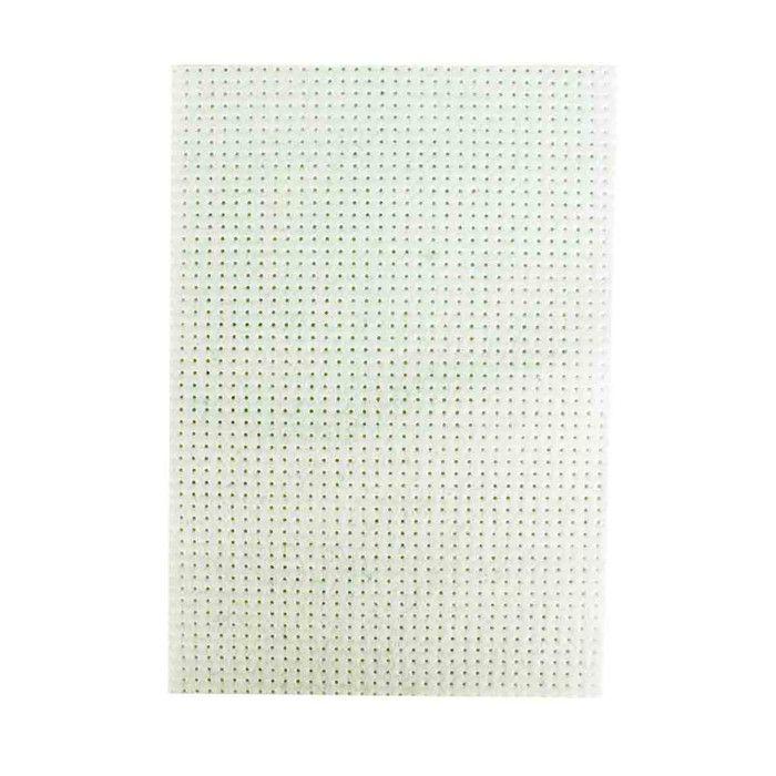 Feutrine perforée blanc Pour broderie 2 pièces