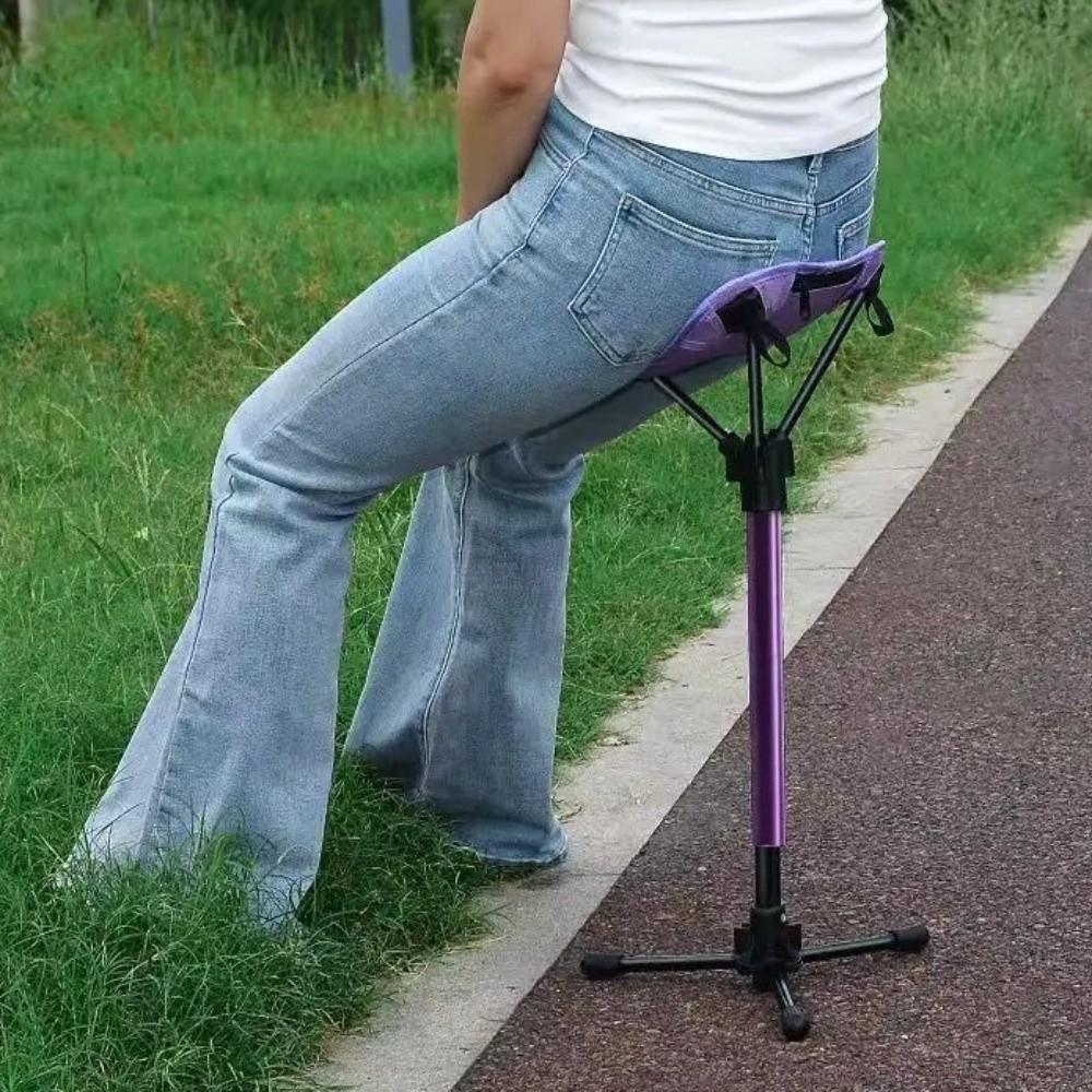 Aluminum Zinc Zinc Alloy Portable Fishing Chair Stable Folding Camping Stool Hiking