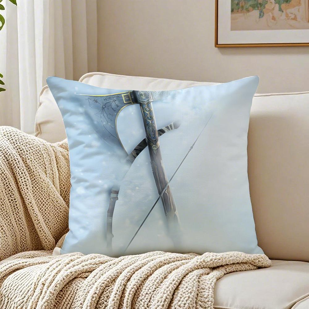 Game Mythological GGod of WWar Cushion Cover Pillowcase Antidustmite Living Room Sofa Decor Cushion Room