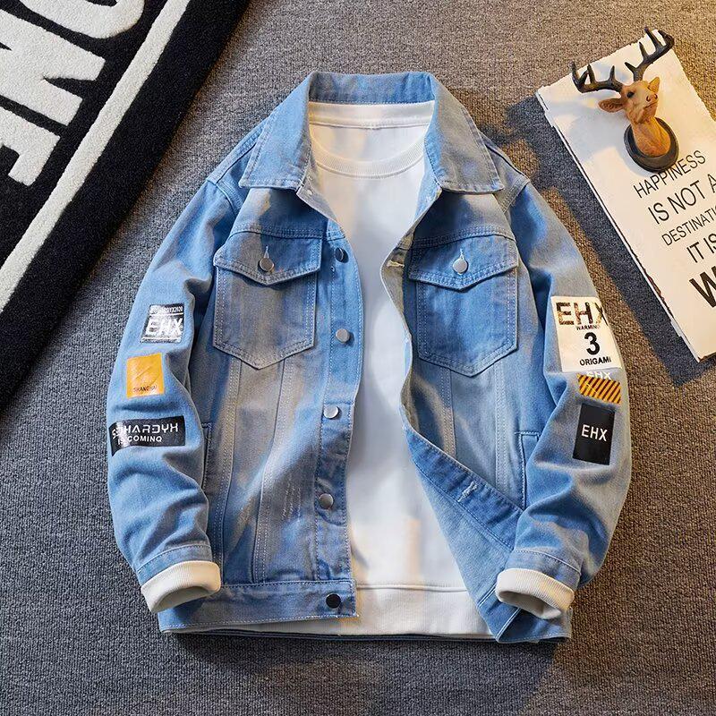 Men's Trendy Spring & Autumn Denim Jacket - Stylish Casual American Outerwear
