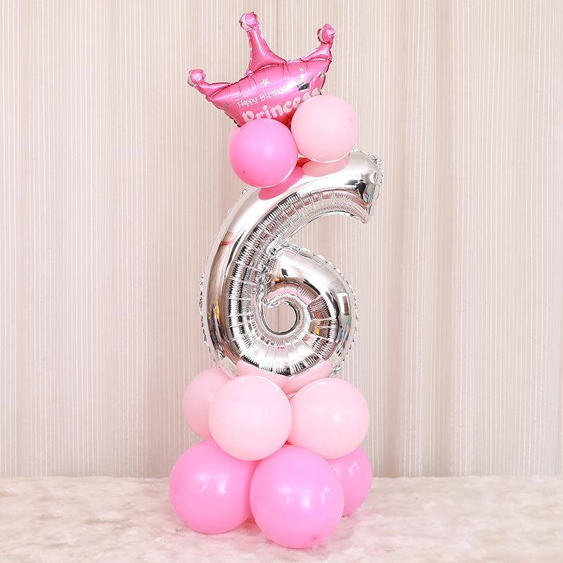 2pcs Birthday Party Aluminum Balloon
