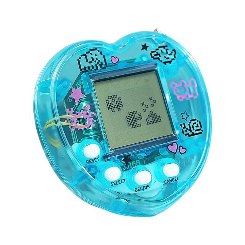 Heart-Shaped Virtual Pet Game Pendant for Kids