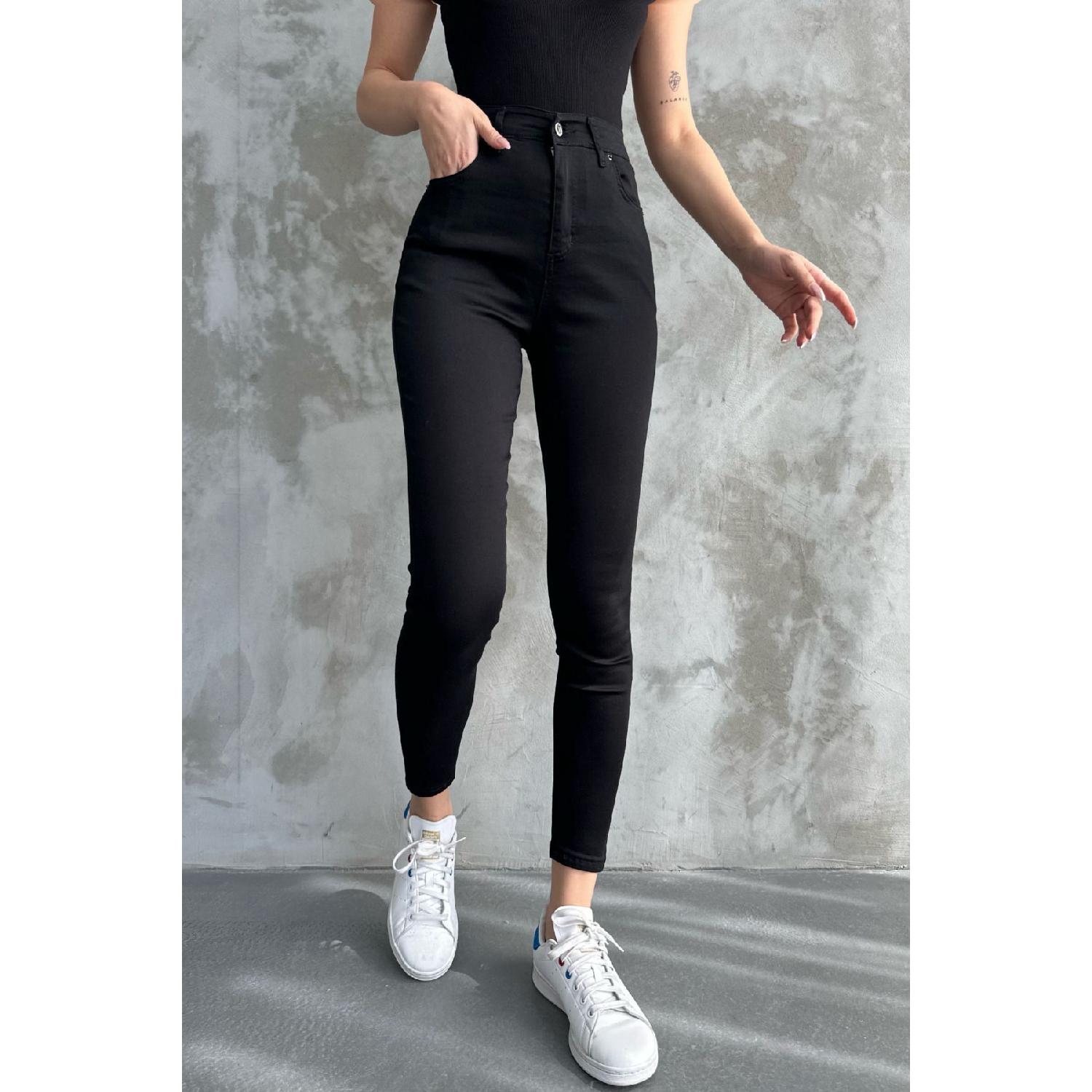 

Woman Narrow Paa Rocker Lycra Black Pants 26 чорний