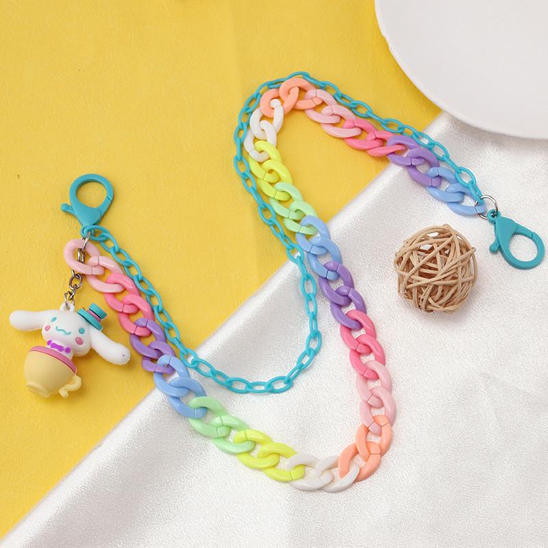 Monster Fashion Waist Chain With Colorful Resin Pendant For Men And Women